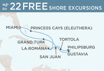 7 Seas Luxury Cruises - Regent Navigator Map March 2-12 - 10 Days