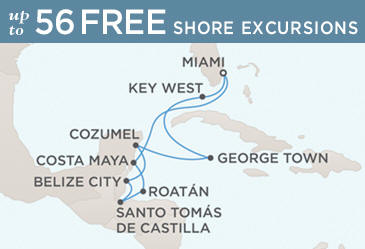 Deluxe Honeymoon Cruises Regent Navigator Map April 1-11 2014 - 10 Days