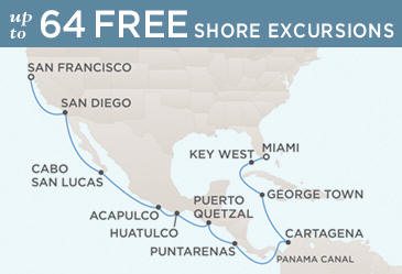 Cruise Single-Solo Balconies and Suites Regent Navigator Map April 21 May 9 Ship - 18 Nights