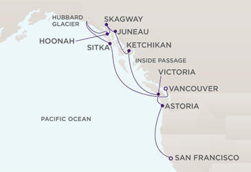 Deluxe Honeymoon Cruises Route