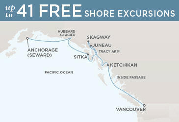 Cruise Single-Solo Balconies and Suites Route Map Single-Solo  Balconies-Suites Regent CRUISE Navigator RSSC 2013 July 3-10 2013 - 7 Nights