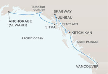 Map - Regent Seven Seas Navigator 2028 Cruises