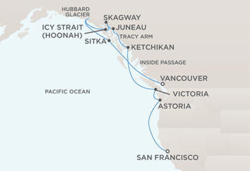 Map - Regent Seven Seas Navigator 2028 Cruises