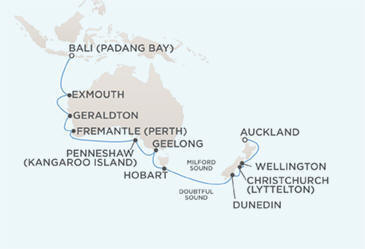 Luxury World Cruise SHIP BIDS - Route Map CRUISE SHIP BIDS Regent CRUISE SHIP Mariner