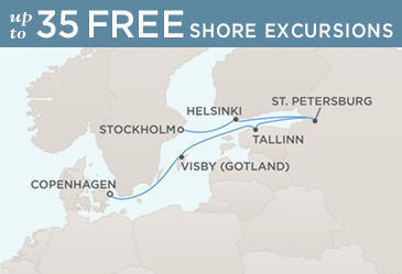 Cruise Single-Solo Balconies and Suites Route Map Single-Solo  Balconies-Suites Regent CRUISE Voyager RSSC August 14-21 2013 - 7 Nights