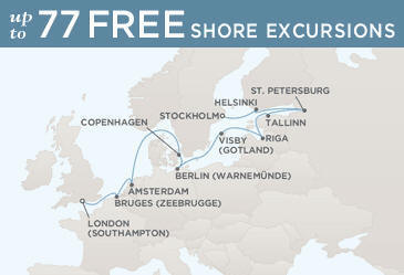 Deluxe Honeymoon Cruises Route Map Honeymoon Regent Voyager RSSC August 21 September 2 2027 - 12 Days