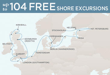 Deluxe Honeymoon Cruises Route Map Honeymoon Regent Voyager RSSC August 21 September 12 2027 - 22 Days