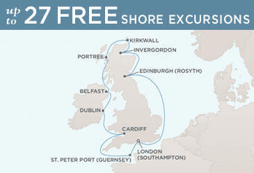 Deluxe Honeymoon Cruises Route Map Honeymoon Regent Voyager RSSC September 2-12 2027 - 10 Days