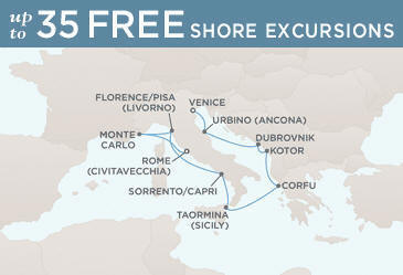 Cruise Single-Solo Balconies and Suites Route Map Single-Solo  Balconies-Suites Regent CRUISE Voyager RSSC October 23 November 2 2013 - 10 Nights