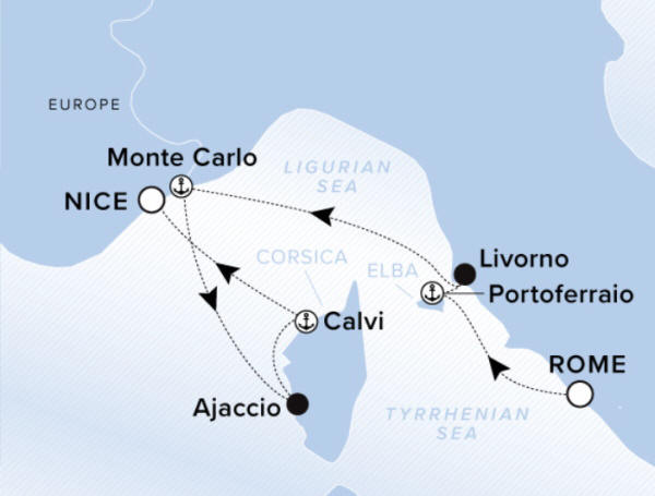 Ritz-Carlton Evrima Cruise Map 2026