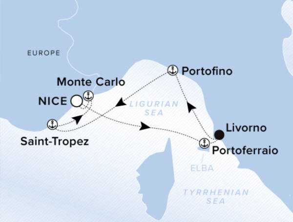 Ritz-Carlton Evrima Cruise Map 2026