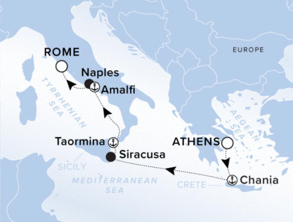 Ritz-Carlton Evrima Cruise Map 2026