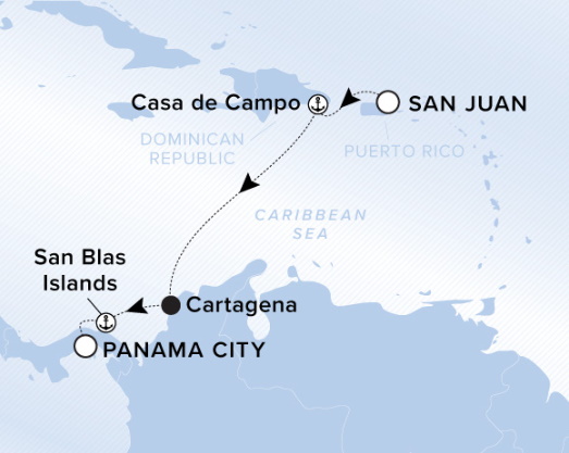 Ritz-Carlton Evrima Cruise Map 2026