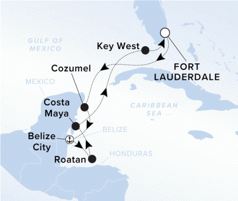 Ritz-Carlton Yacht Cruises 2024 Ilma 12241127 Map. 