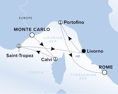 Ritz Carlton Ilma Cruise Map 2026