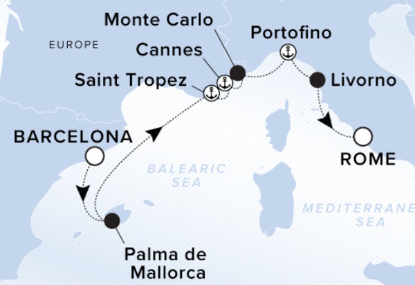 Ritz Carlton Ilma Cruise Map 2026