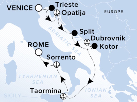 Ritz Carlton Ilma Cruise Map 2026