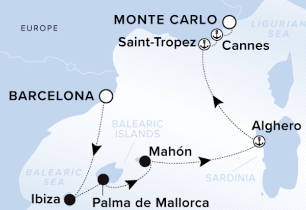 Ritz Carlton Ilma Cruise Map 2026