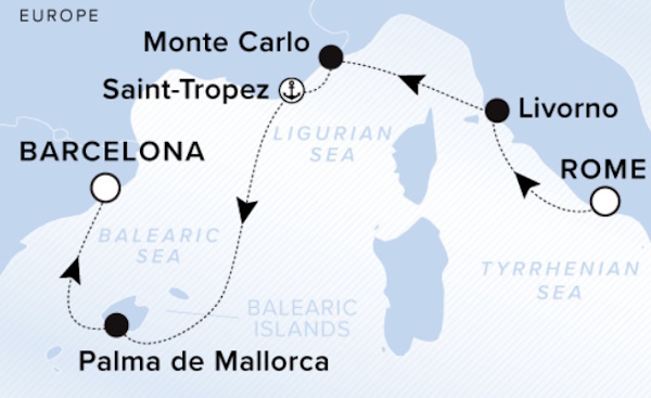 Ritz Carlton Ilma Cruise Map 2026