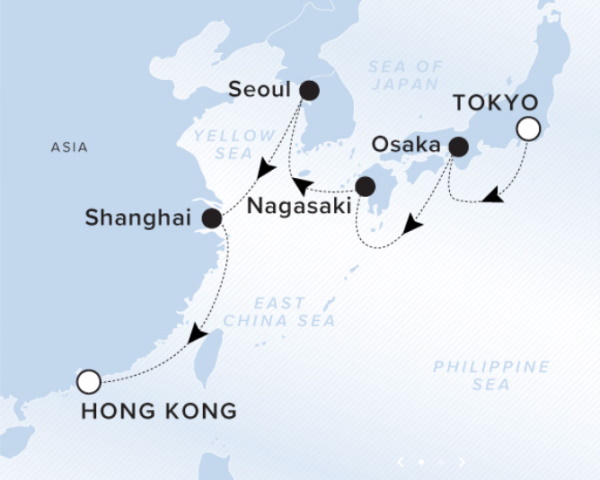 Ritz Carlton Luminara Cruise 2026 Map