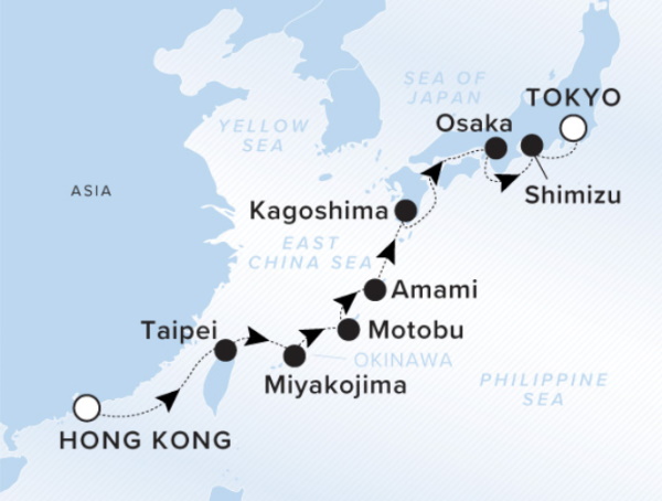 Ritz Carlton Luminara Cruise 2026 Map