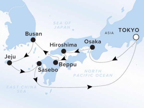 Ritz Carlton Luminara Cruise 2026 Map