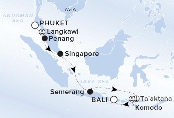 Ritz Carlton Luminara Cruise 2027 Map