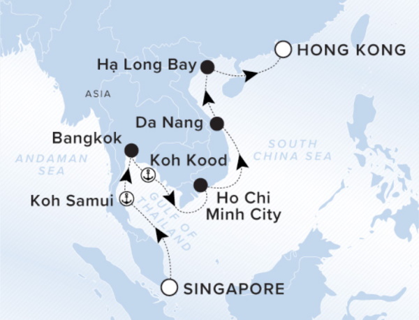 Ritz Carlton Luminara Cruise 2027 Map