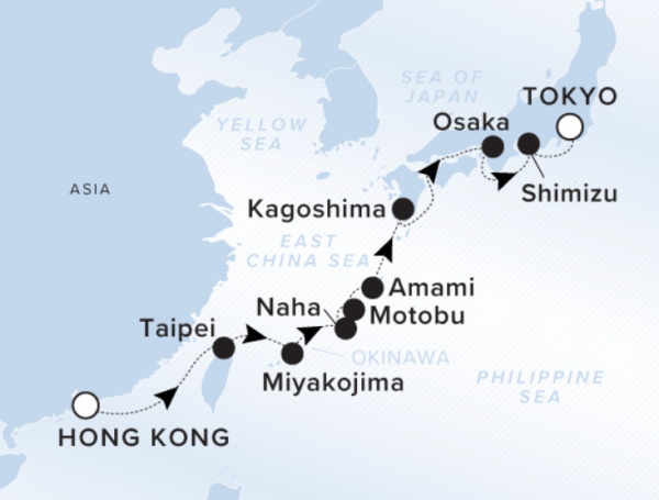 Ritz Carlton Luminara Cruise 2027 Map
