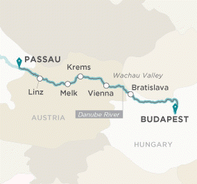 Crystal Mozart River Cruise Itinerary 2021