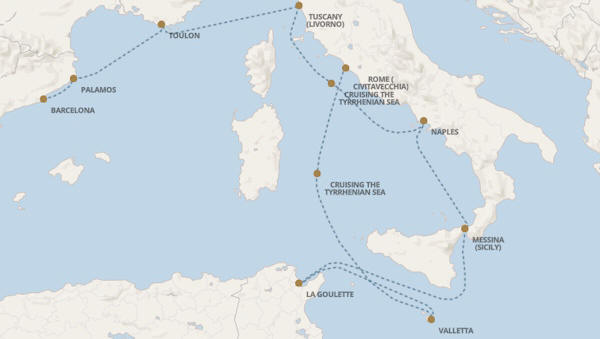 ROME TO BARCELONA - 10 Days