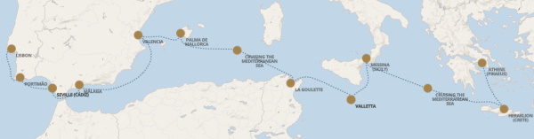 World Cruises Regent Seven Seas Navigator Itinerary 2027