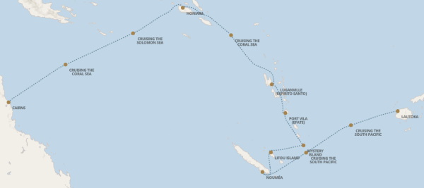 World Cruises Regent Seven Seas Navigator Itinerary 2027