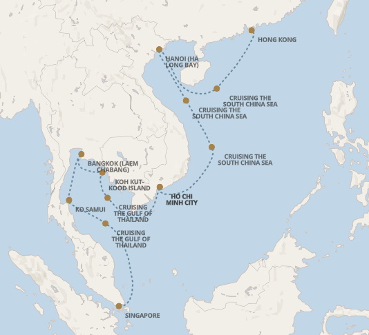 World Cruises Regent Seven Seas Navigator Itinerary 2027