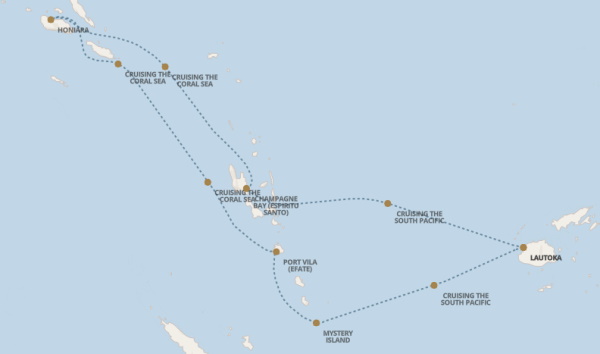 World Cruises Regent Seven Seas Navigator Itinerary 2027