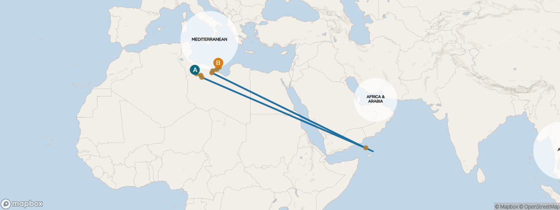 Seven Seas Mariner Voyage MAR270811 itinerary map from Lisbon to Barcelona, August 11-22 2027, 11 days