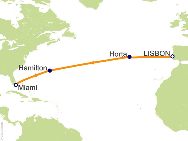 RSSC Regent Seven Seas Mariner Itinerary Cruises 2026 11 Night Heaven Across the Seas   Lisbon to Miami Cruise