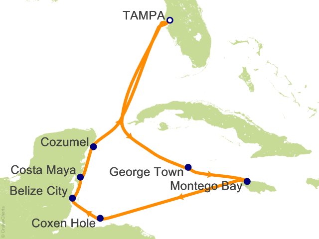 RSSC Regent Seven Seas Mariner Itinerary Cruises 2026 10 Night Shimmering Reefs Mighty Ruins   Tampa to Tampa Cruise