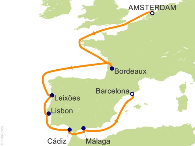RSSC Regent Seven Seas Mariner Itinerary Cruises 2026 11 Night Culinary Delights   Amsterdam to Barcelona Cruise
