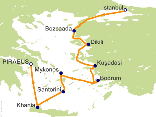 RSSC Regent Seven Seas Mariner Itinerary Cruises 2027 10 Night Ultimate Aegean Explorer   Athens (Piraeus) to Istanbul Cruise