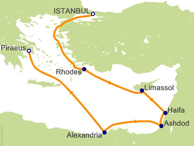 RSSC Regent Seven Seas Mariner Itinerary Cruises 2027 10 Night Icons of Antiquity   Istanbul to Athens (Piraeus) Cruise