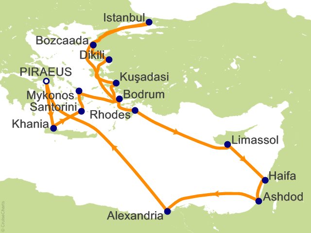 RSSC Regent Seven Seas Mariner Itinerary Cruises 2027 20 Night Antiquity and Heritage   Athens (Piraeus) to Athens (Piraeus) Cruise