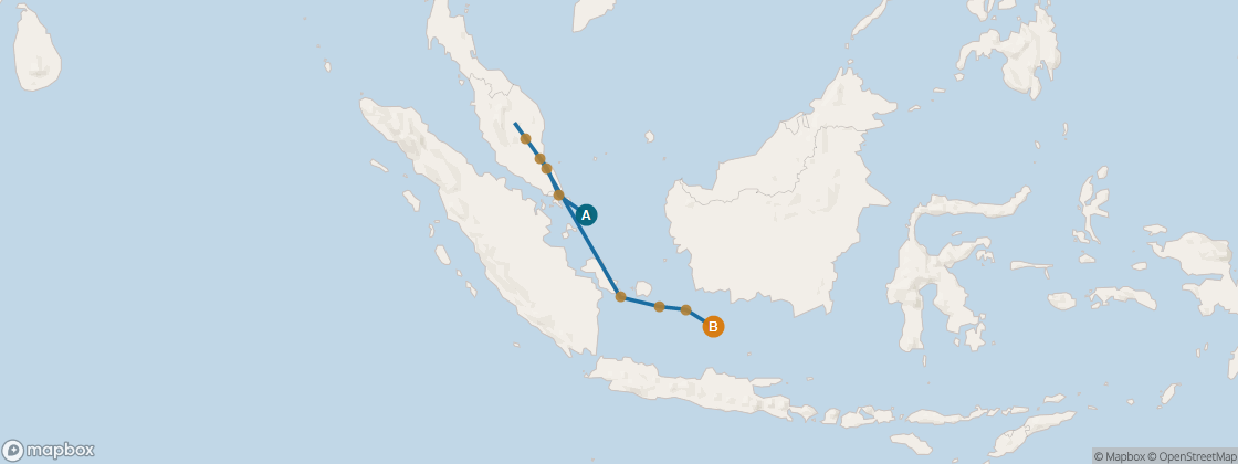 Seven Seas Navigator Voyage NAV270521 itinerary map from Singapore to Bali (Benoa), May 21-June 2 2027, 12 days