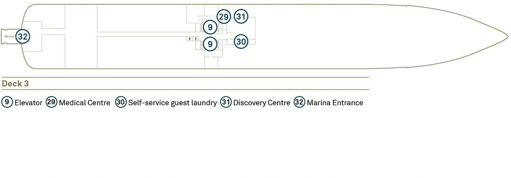 Scenic Eclipse Deck 3 plan