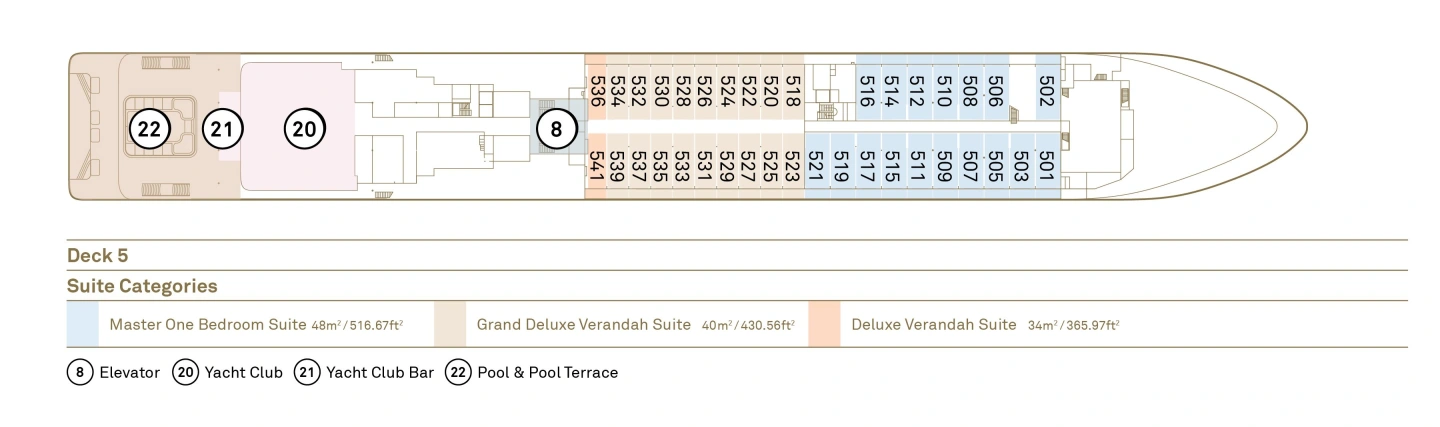 Scenic Ikon Deck 5 plan
