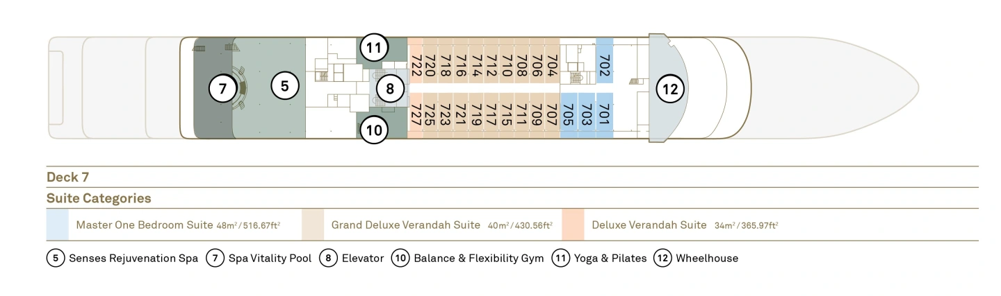 Scenic Ikon Deck 7 plan