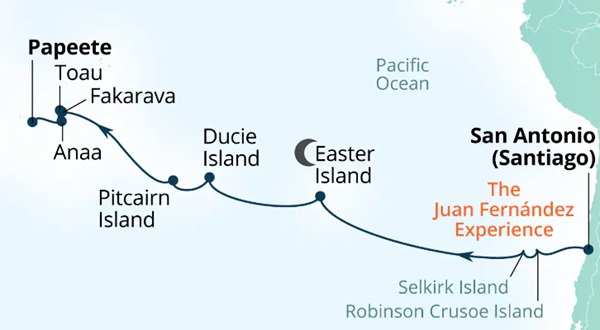 Seabourn Cruises Pursuit Map 2026