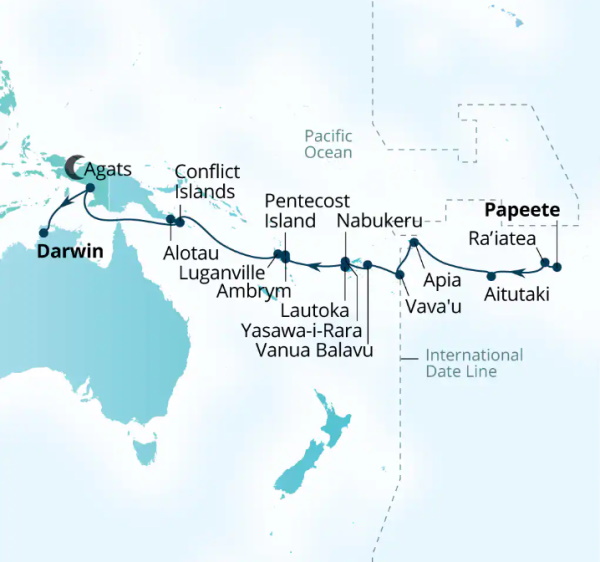 Seabourn Cruises Pursuit Map 2026