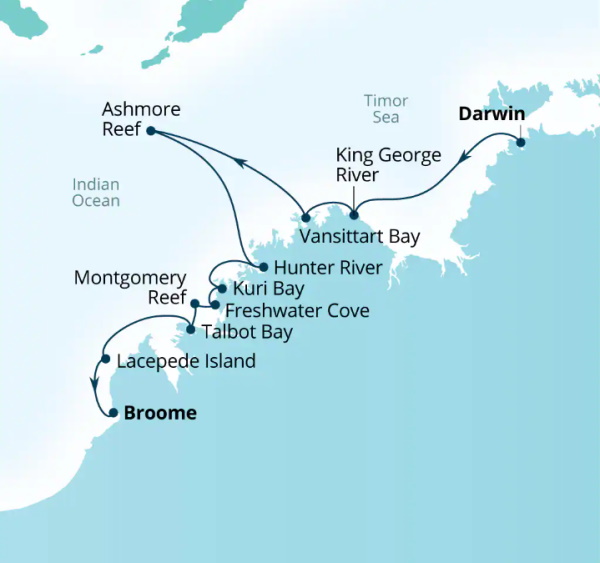 Seabourn Cruises Pursuit Map 2026