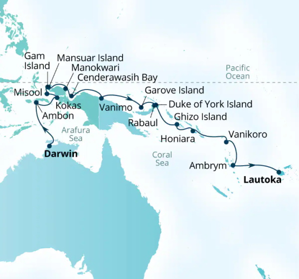 Seabourn Cruises Pursuit Map 2026